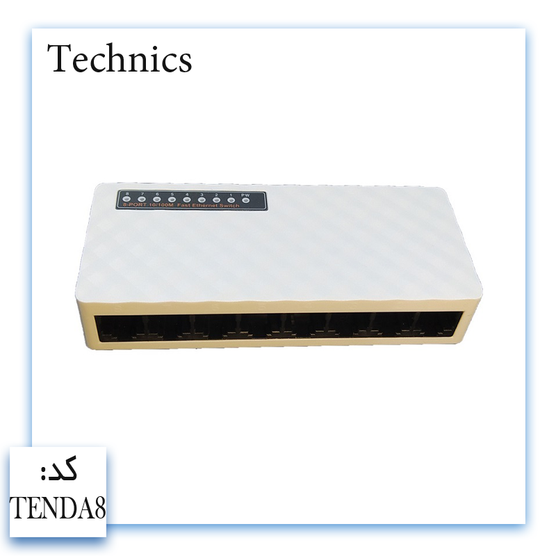 سوییچ هاب TENDA 8 PORT